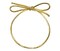 JewelrySupply 10" Gold Metallic Pre-Tied Stretch Loops Pre-Tied Elastic Bows (Package of 50)
